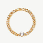 Heart Cuban Chain Bracelet